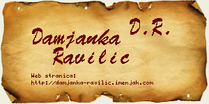 Damjanka Ravilić vizit kartica